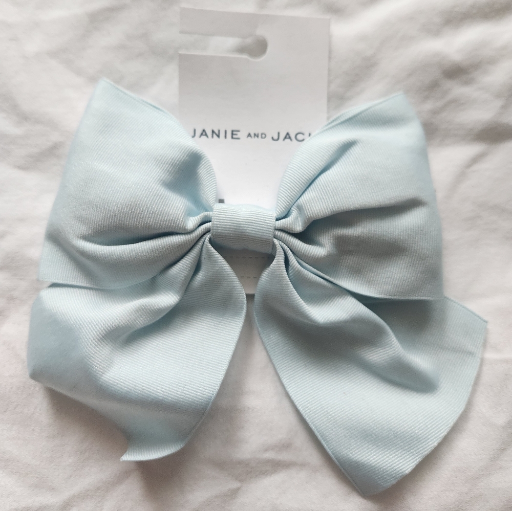 Janie and Jack Baby Blue Bow Clip